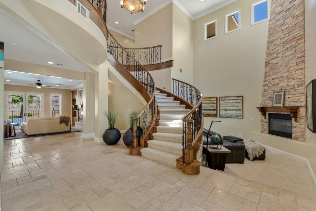 entry foyer and formal living room
