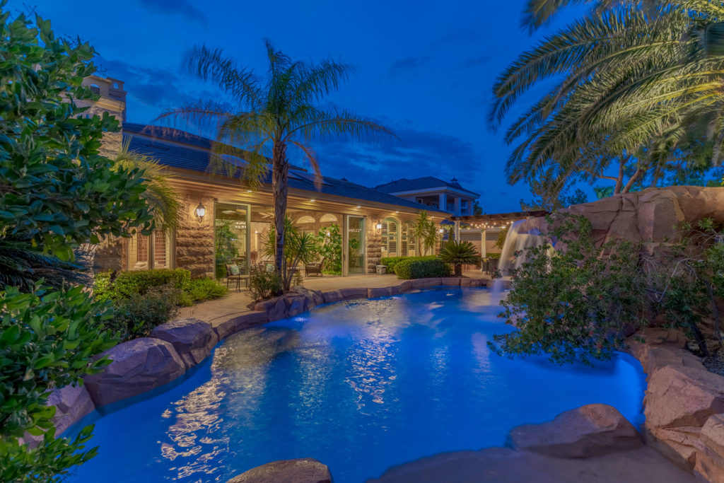 backyard and pool